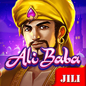 Ali Baba slot tile showing treasure and gold coins