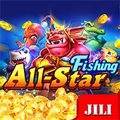 All Star Fishing arcade tile with tropical fish