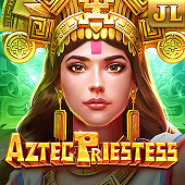 Aztec Priestess slot tile with jungle temple theme