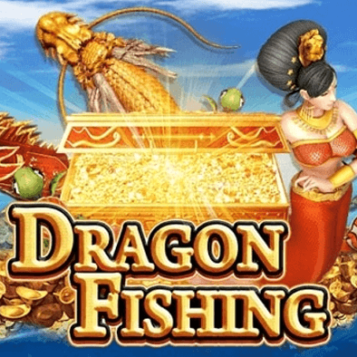 Dragon Fishing tile with a sea serpent creature