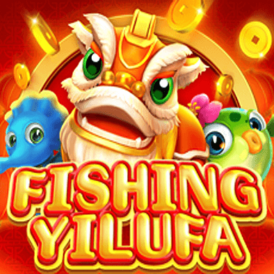 Fishing Yi Lu Fa tile with fortune-themed sea life
