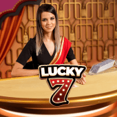 Lucky 7 live card game tile with the number seven