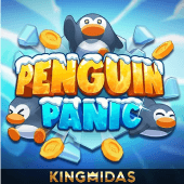 Penguin Panic tile with cartoon penguins on ice