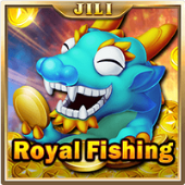 Royal Fishing tile with crown and ocean creatures